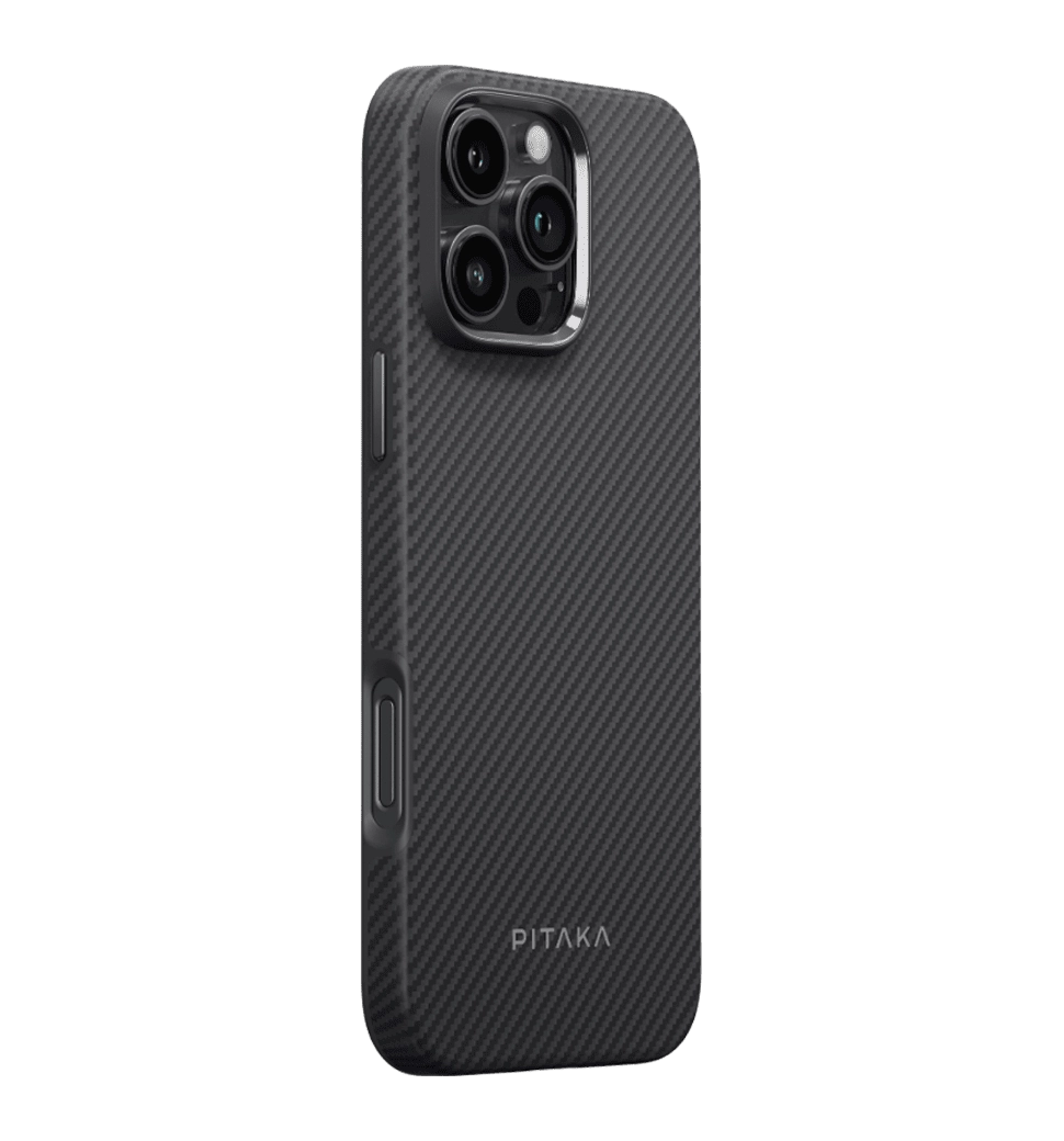 人気の新作 for  Black/Grey 600D Twill Classic Case Protective Military-Grade Pitaka Чехол iPhone (KI1601PMPA) Max Pro 16 小物