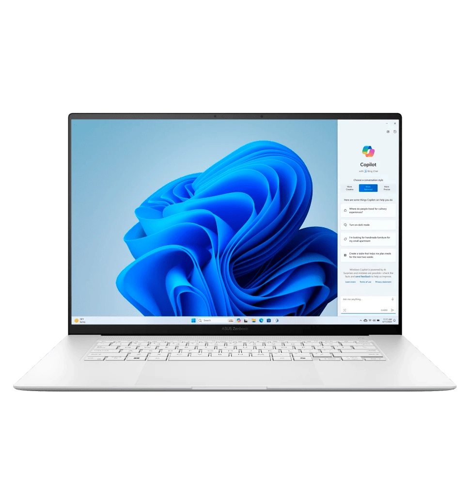 Ноутбук ASUS Zenbook S 16 UM5606WA-RK226W 16" 3K OLED, AMD AI 9 365, 24GB, F1TB, UMA, Win11, Білий