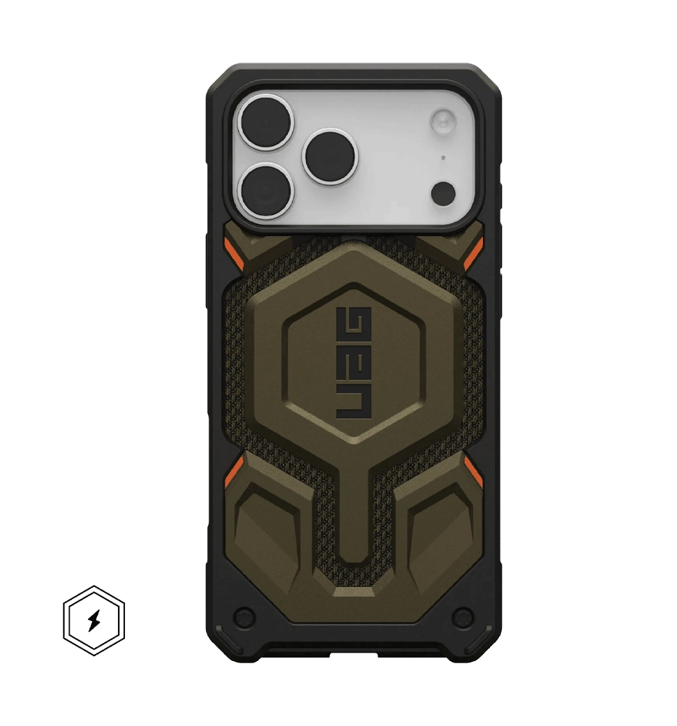 Чехол UAG для iPhone 17 Pro Max, Monarch Pro MagSafe, Kevlar Element Green