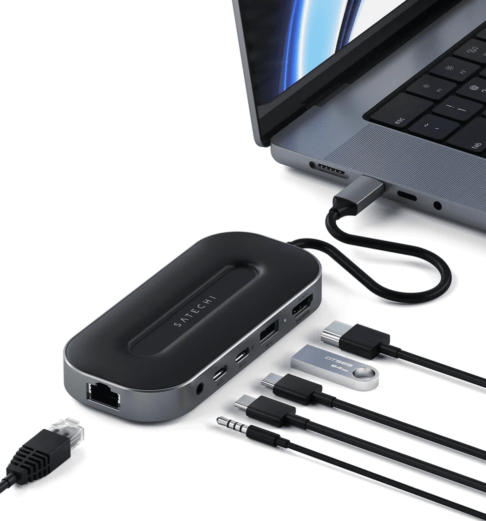 Satechi USB4 Multiport Adapter with 2.5G Ethernet Space Gray (ST-U4MGEM)