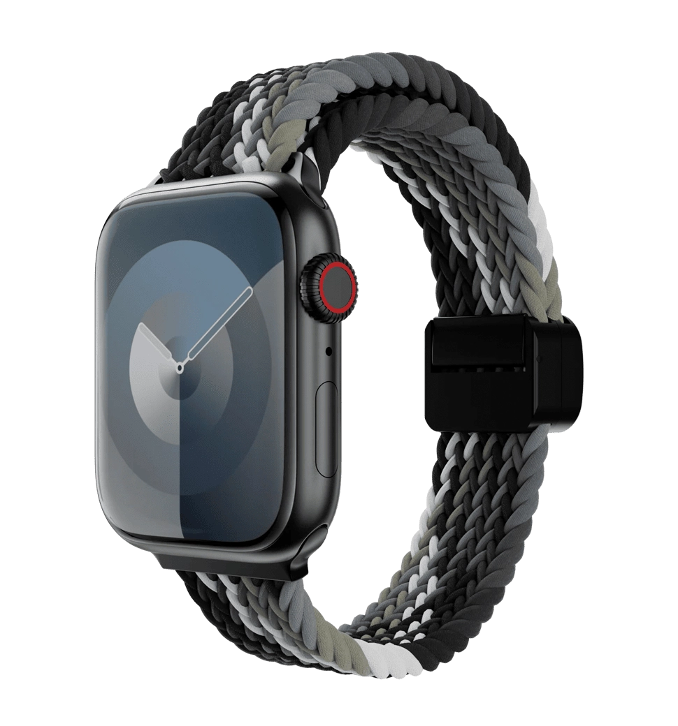 Ремешок Swictheasy Candy Braided Nylon Watch Loop for Apple Watch 40/41/42mm Black/Gray (SAW341237BY24)