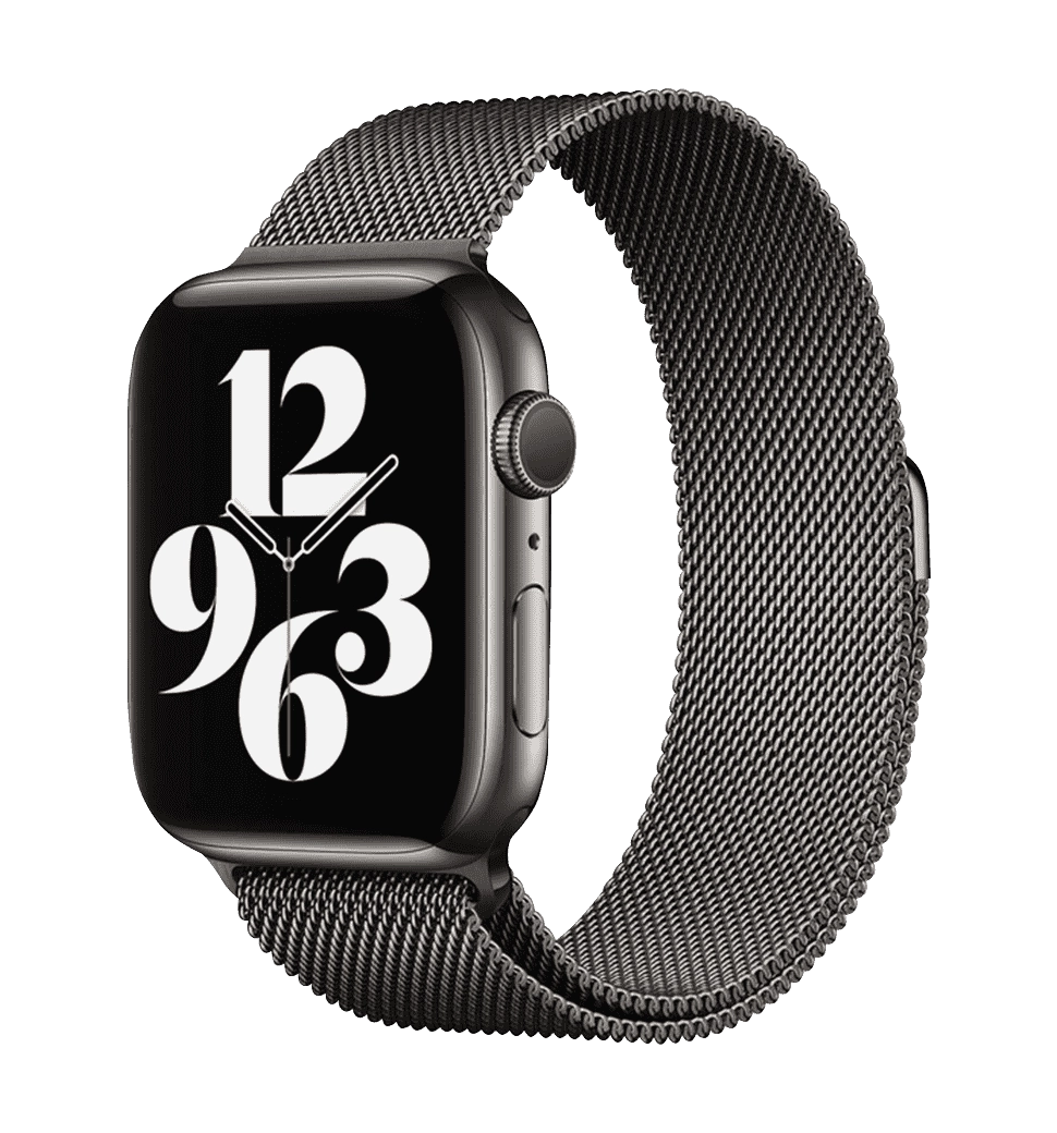 Ремінець Wiwu для Apple Watch 42/44/45/49mm Milanese Stainless Steel watch band Black