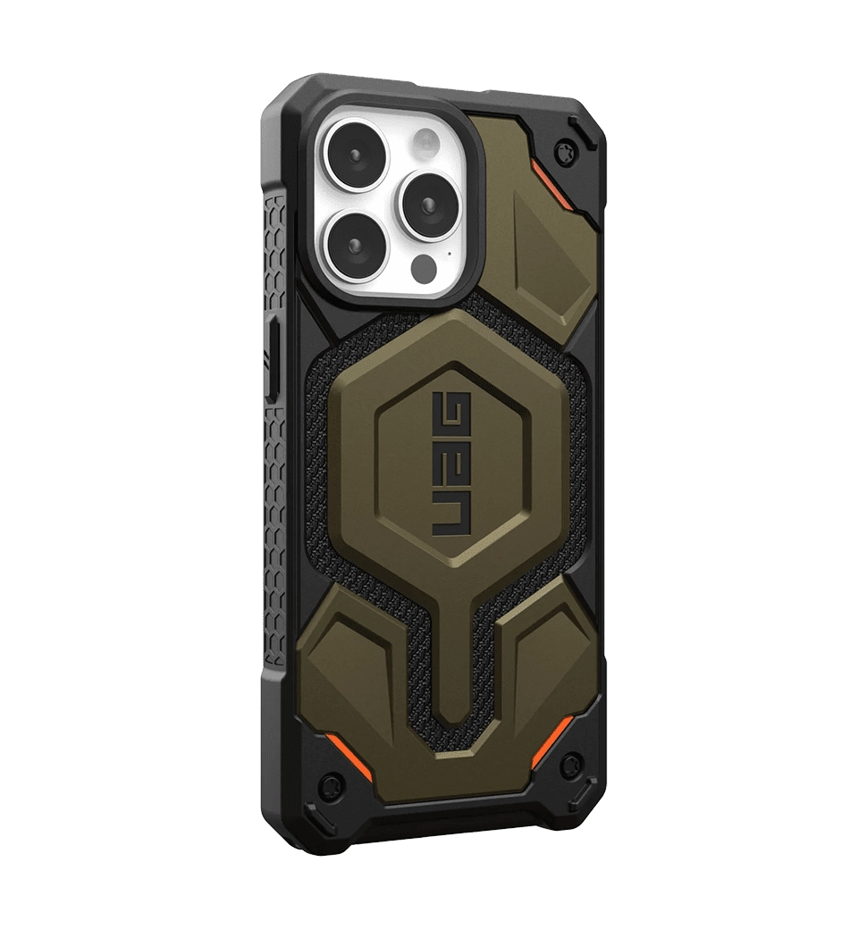 Чехол UAG iPhone 15 Pro Max Monarch Pro Magsafe, Kevlar Elemental Green (11422211397B)