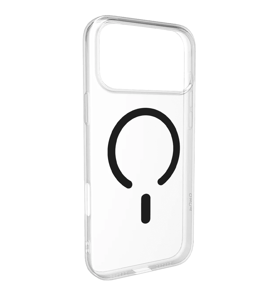 Чехол Puro Cover in TPU+PC "LITE MAG" with Magsafe for iPhone 17 Pro Max, transparent and black PUIPC17P69LITEMBLK