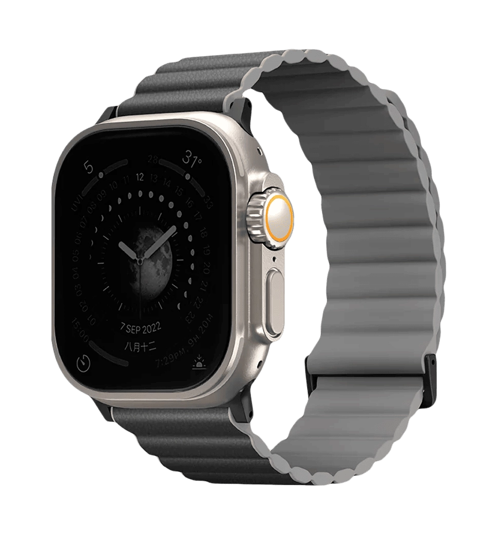 Ремешок Uniq Revix Premium для Apple Watch 49 | 45 | 44 | 42 mm charcoal-grey (UNIQ-45MM-REVPCHRAGRY)