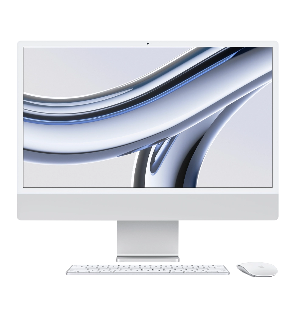 ПК iMac 24" Retina 4.5K/Apple M3/16GB/512GB/10GPU/Silver 2023 (Z19D0001T)