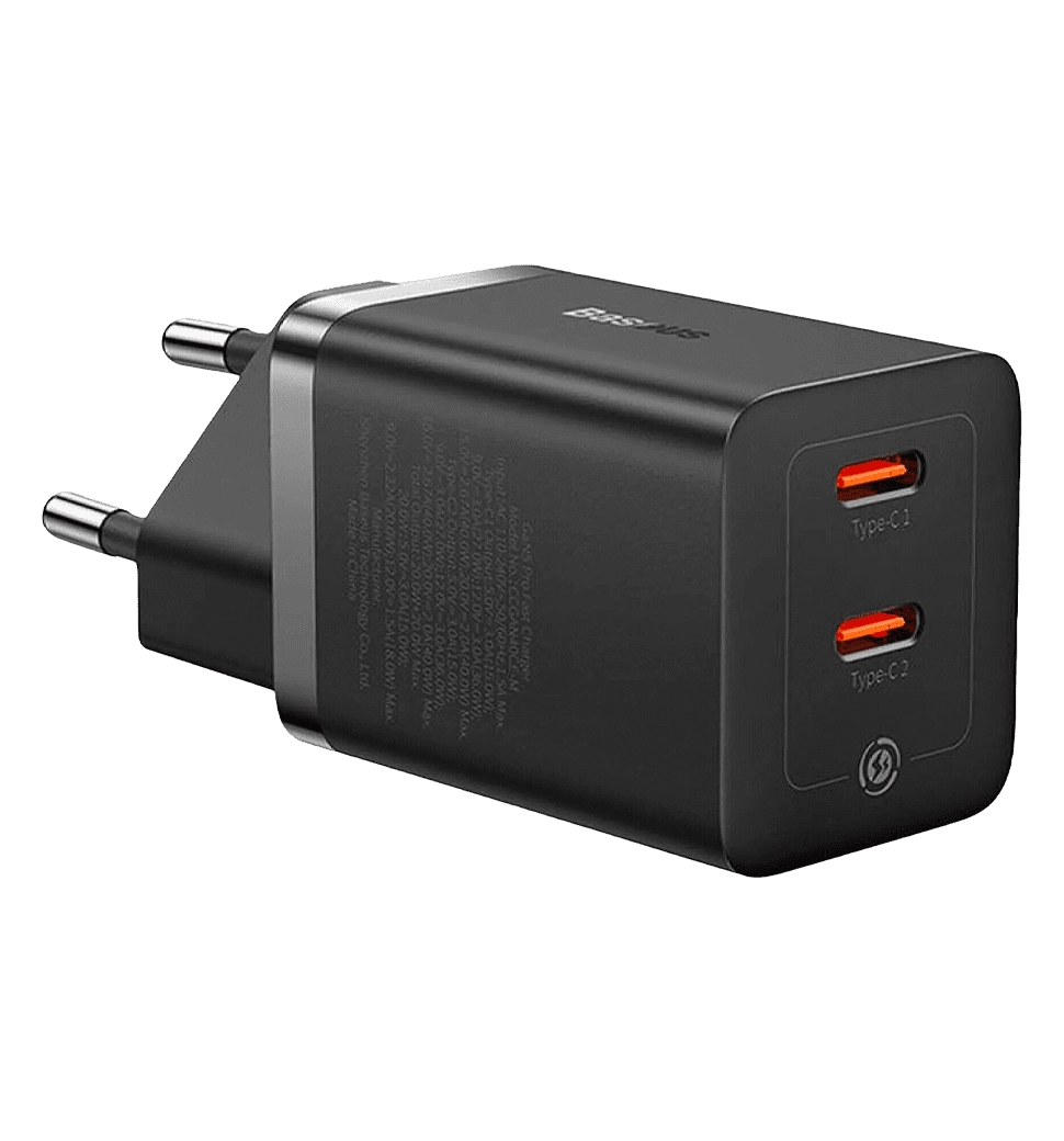 Адаптер Baseus GaN5 Pro 40W Type-C+Type-C (black)