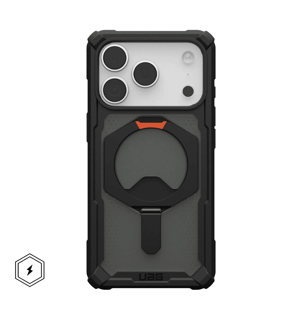 Чехол UAG для iPhone 17 Pro, Plasma XTE MagSafe, Black/Pop Orange