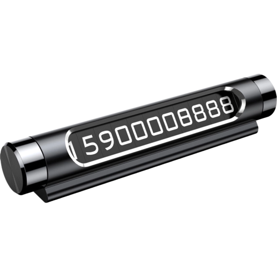Парковочная Карта Baseus Metal Temporary Parking Number Plate (Dual-Number Version) black