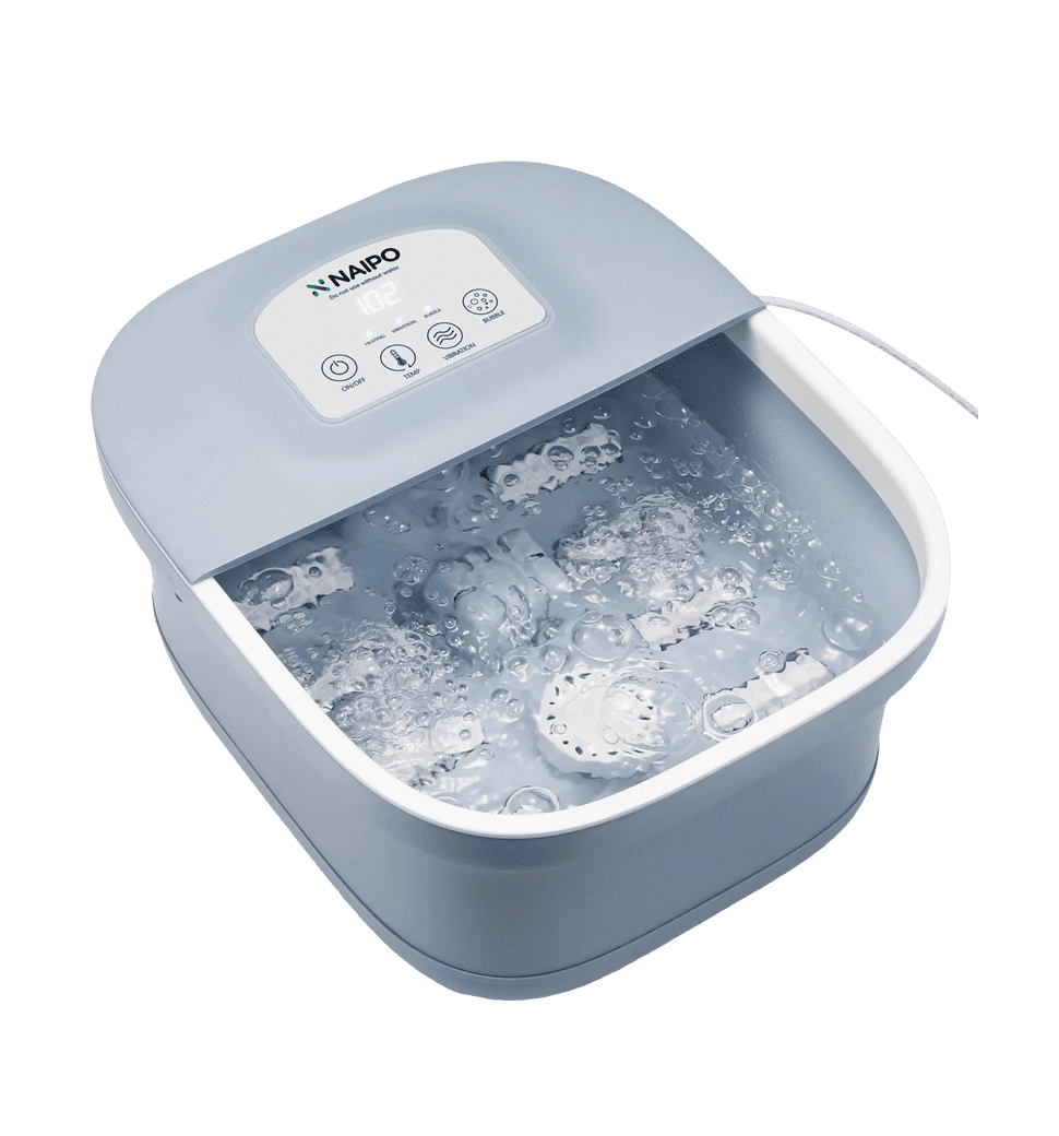 Спа-масcажер NAIPO Foot Spa Massager для ног с подогревом, вибрацией та функцией массажа Шиатцу