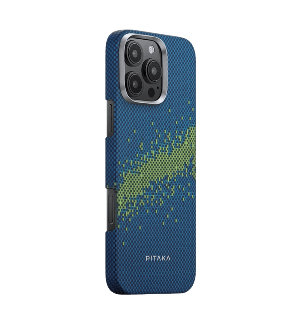 Чехол Pitaka Military-Grade Protective Case Classic Twill 600D Black/Grey for iPhone 16 Pro Max (KI1601PMPA)