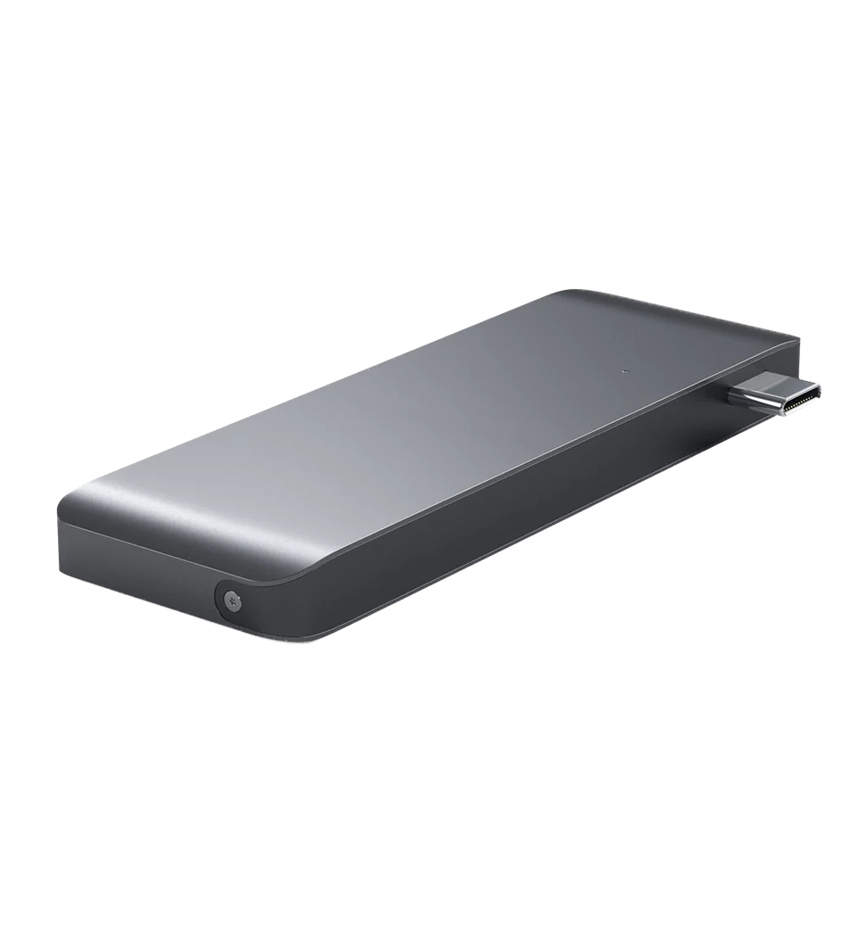 Хаб Satechi Type-C USB 3.0 Passthrough Hub Space Gray (ST-TCUPM)