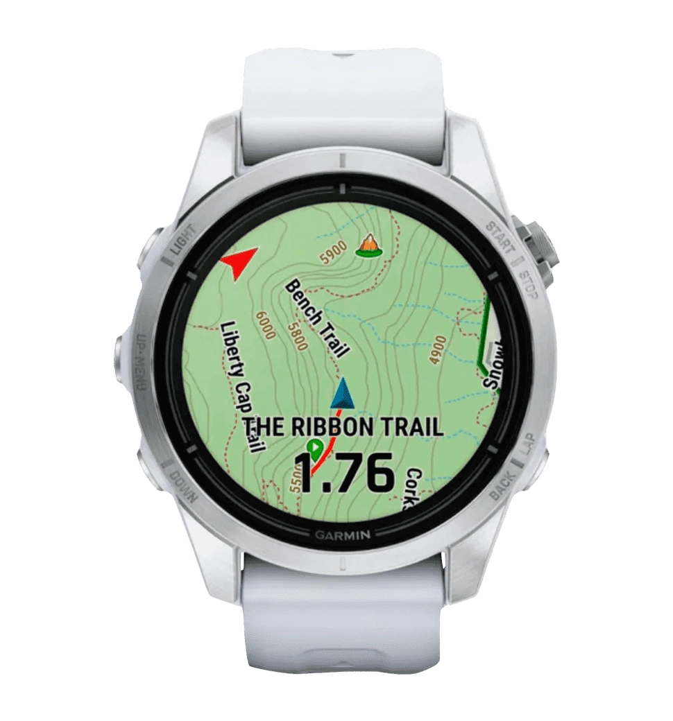 Смарт-годинник Garmin Epix Pro Gen 2 42mm Silver w. Whitestone Band (010-02802-00/01) UA