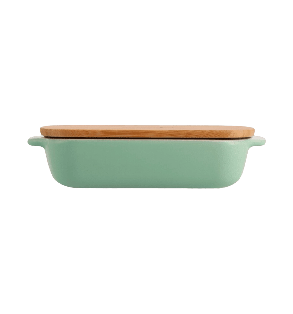 Форма для выпечки с крышкой KitchenAid керамогранитная, 8,8х24,8х40,4 см, 3,8 л, фисташковый цвет