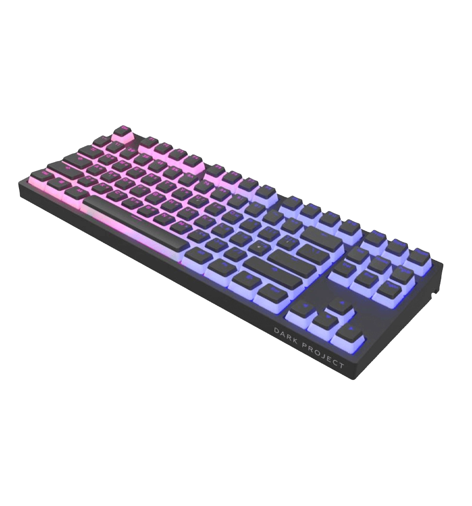 Игровая клавиатура DARK PROJECT Pudding Gateron Mechanical Cap Teal KD87A  ENG/UA/RU (DP-KD-87A-00770