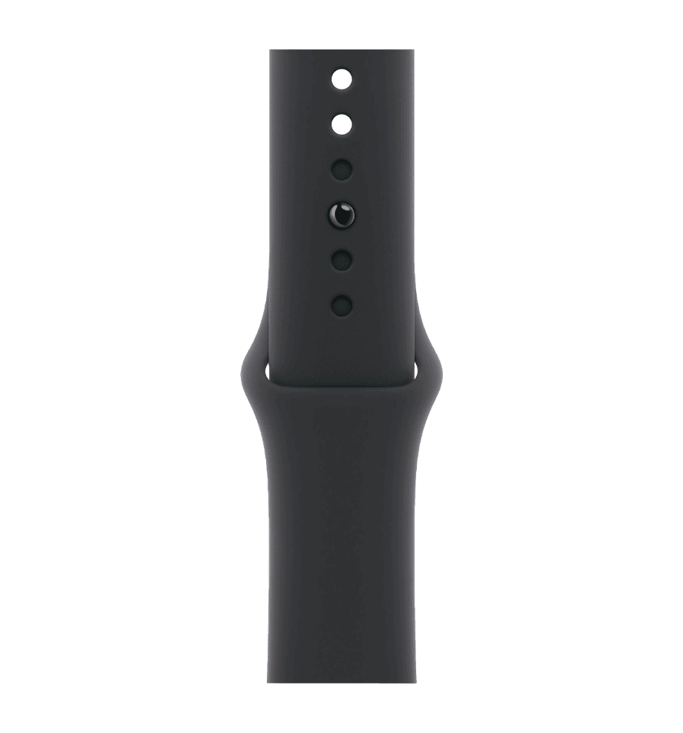 Apple Watch Series 10 GPS + Cellular 46mm Jet Black Aluminum Case with Black Sport Band M/L (MWY43)