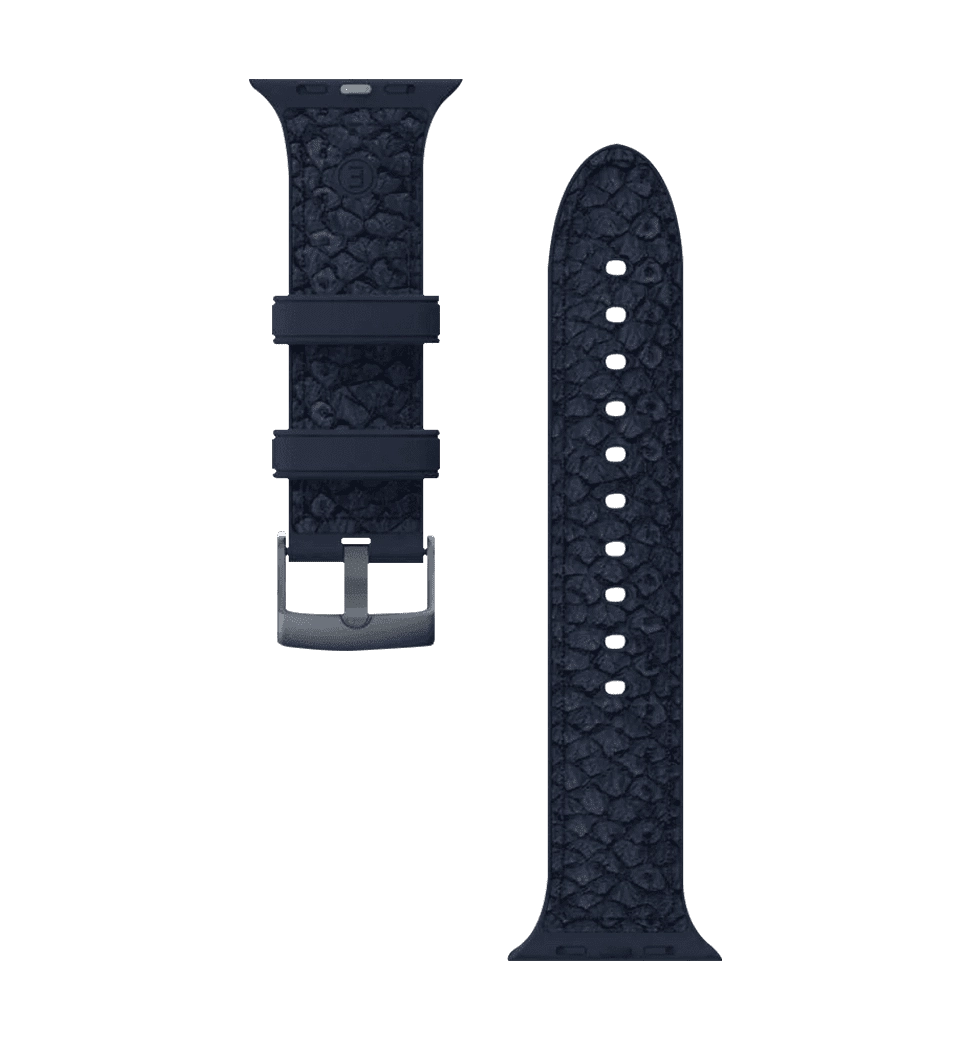 Ремінець Njord Salmon Leather Strap Petrol for Apple Watch 41mm/40mm (SL14111)