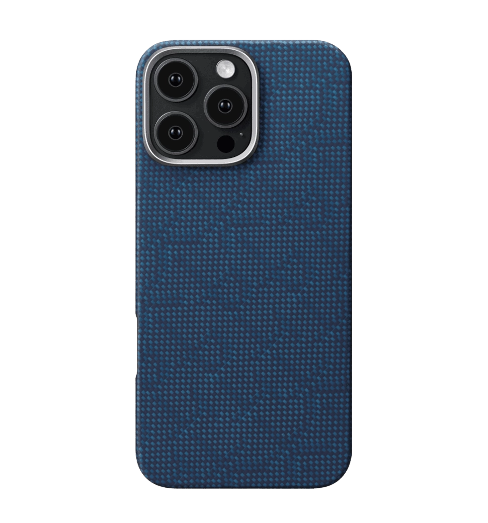 Чохол Pitaka Tactile Woven Monogram Dark Blue for iPhone 16 Pro Max (KI1603PTKP)