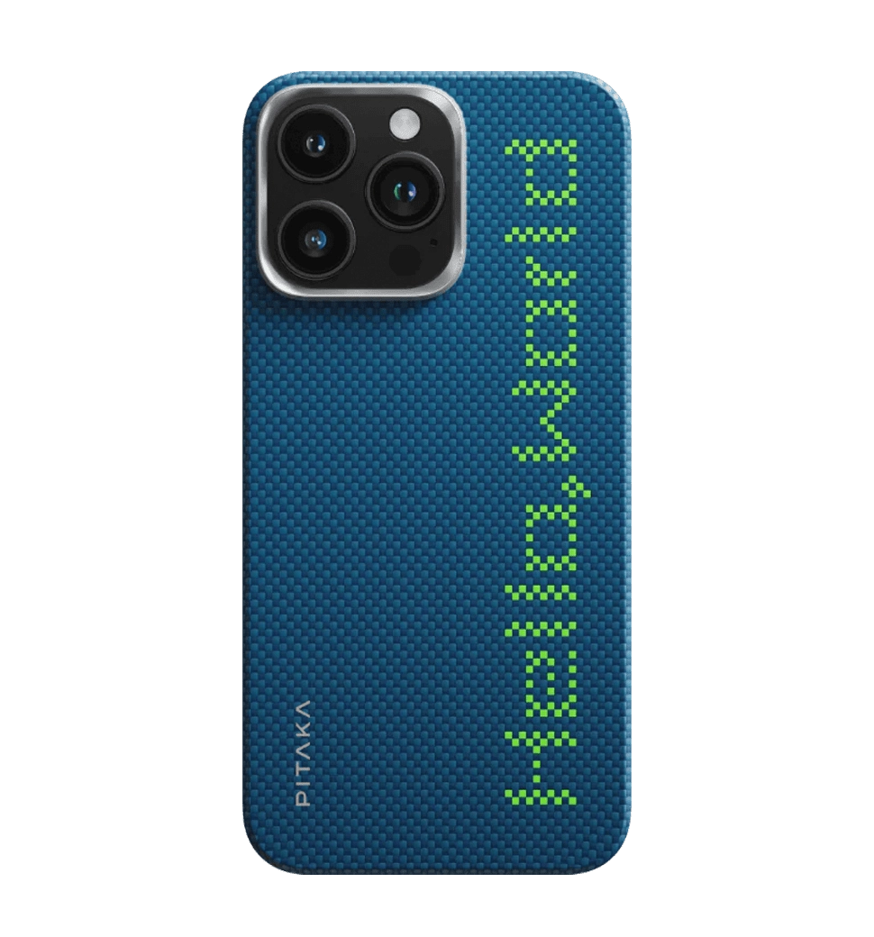 Чехол Pitaka Tactile Woven Case Hello World for iPhone 15 Pro Max (KI1501HWTP)