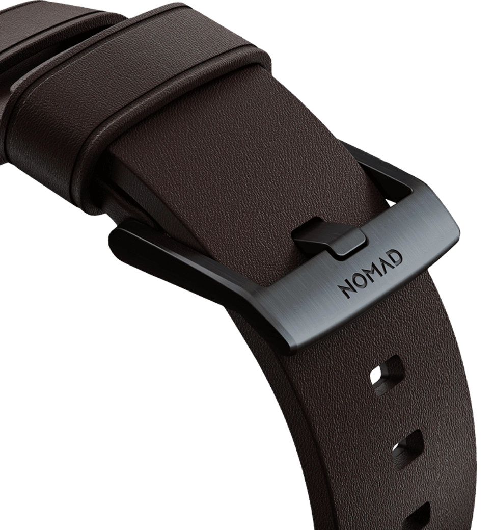 Ремешок Nomad Active Band Pro Black Hardware Classic Brown 46mm/49mm (NM1A4MBNW0)