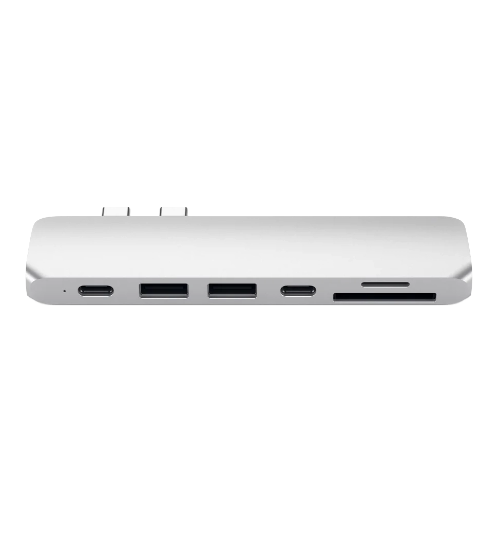 Хаб Satechi Aluminum Type-C Pro Hub Adapter Silver (ST-CMBPS)