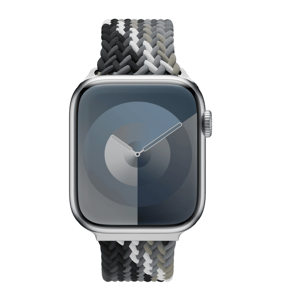Ремешок Switcheasy Candy Braided Nylon Watch Loop for Apple Watch 44/45/46/49mm Black/Gray (SAW459237BY24)