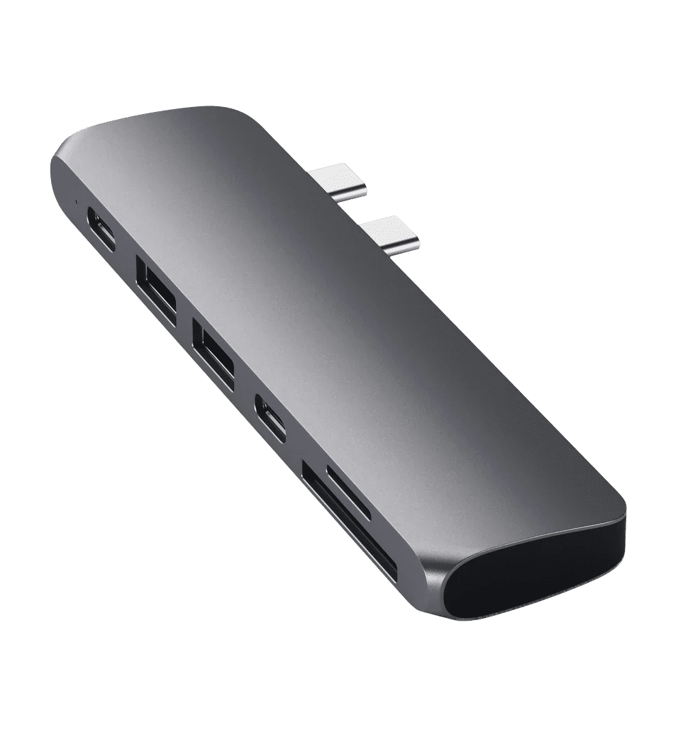 Хаб Satechi Aluminum Type-C Pro Hub Adapter Space Gray (ST-CMBPM)