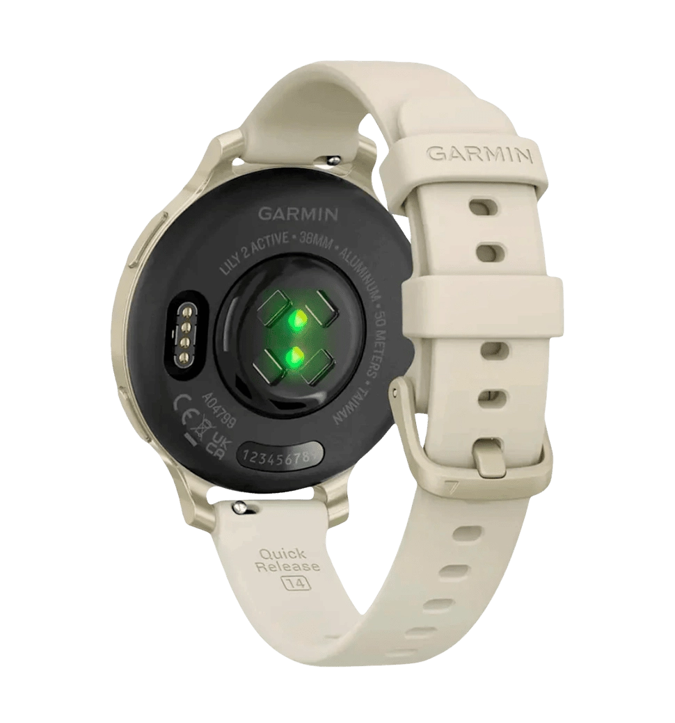 Смарт-годинник Garmin Lily 2 Active Lunar Gold with Bone Silicone Band (010-02891-00)