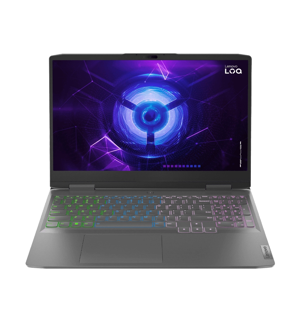 Ноутбук 15.6" LENOVO LOQ 15IRH8/Intel i5-12450H/16GB/512 SSD/RTX4060-8GB/DOS/Grey