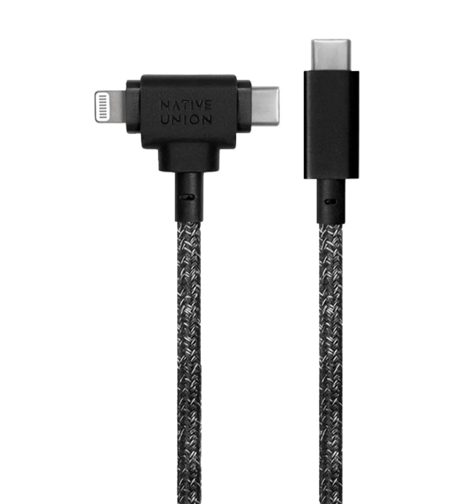 Native Union Belt Cable Universal USB-C to USB-C/Lightning Cosmos Black (1.5 m) (BELT-CCL-COS-NP)