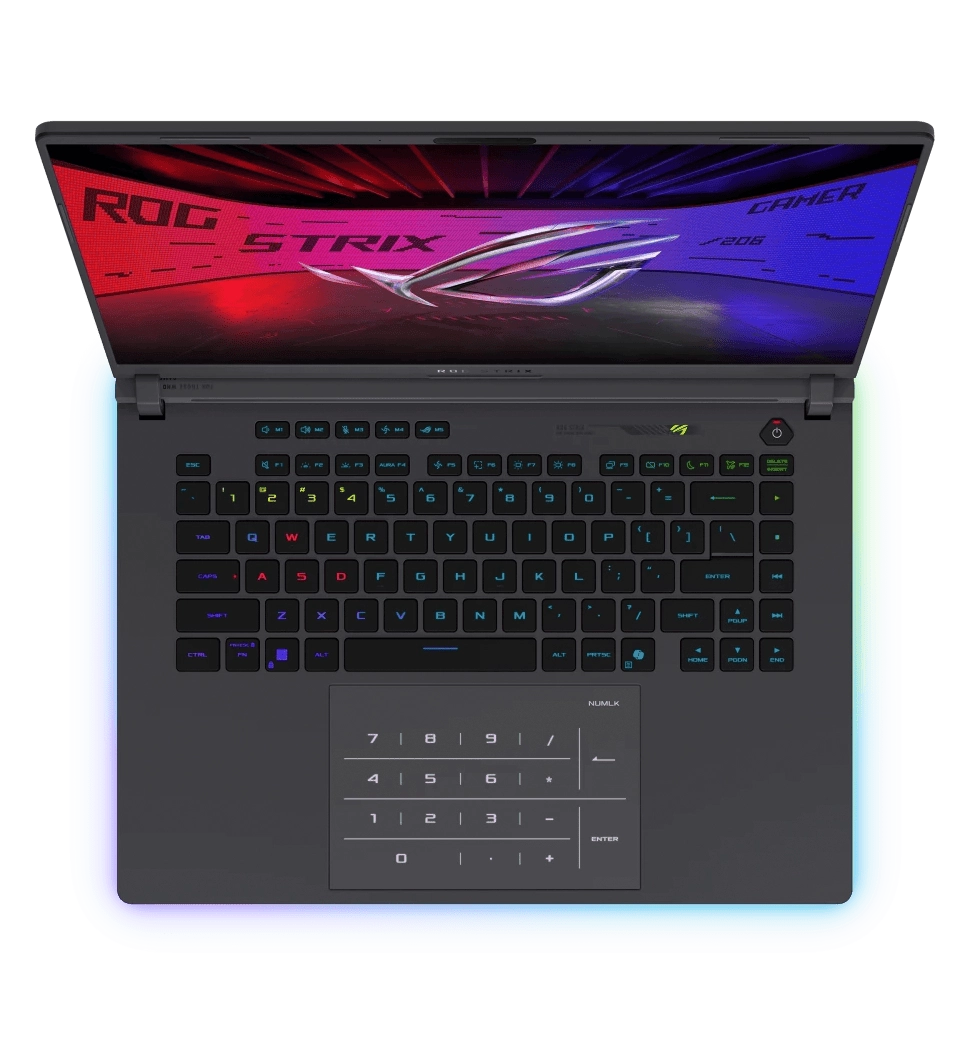 Ноутбук ASUS ROG Strix G16 G615JHR-RV075 16" WUXGA IPS, Intel I7-14650HX, 16GB, F512GB, NVD5050-8, n