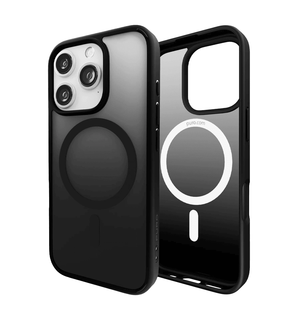 Чехол Puro Cover in TPU "GRADIENT" with Magsafe, iPhone 16 Pro Max, black PUIPC16P67GRADBLK