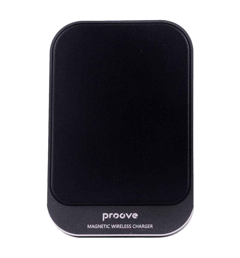 Тримач в машину з Бездротовим ЗП Proove Square Magnetic 15W (black)