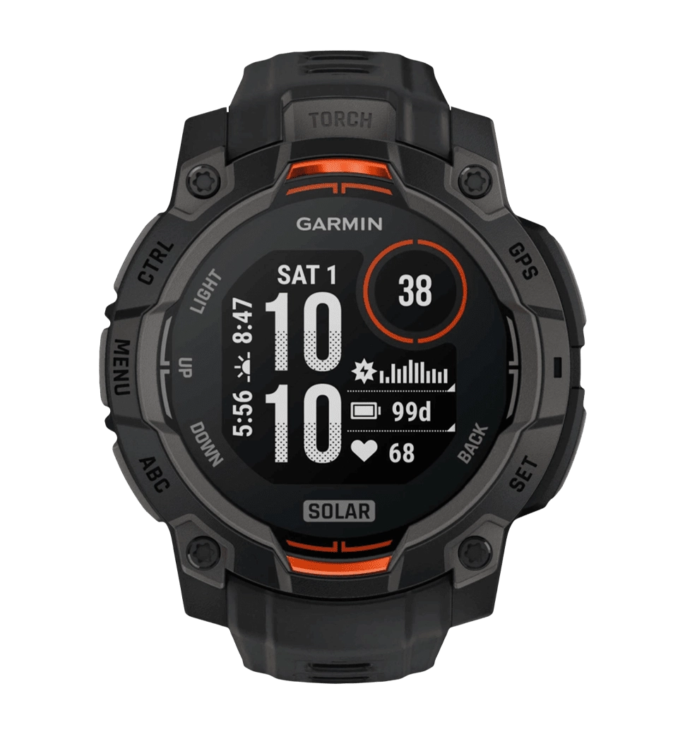 Смарт-годинник Garmin Instinct 3 45mm Solar Black with Black Band (010-02934-00)