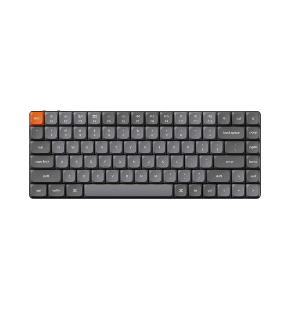Клавіатура механічна Keychron K3 Max 84Key, Gateron MX 2.0 Blue, WL/BT/USB-A, QMK, EN/UKR, White Led