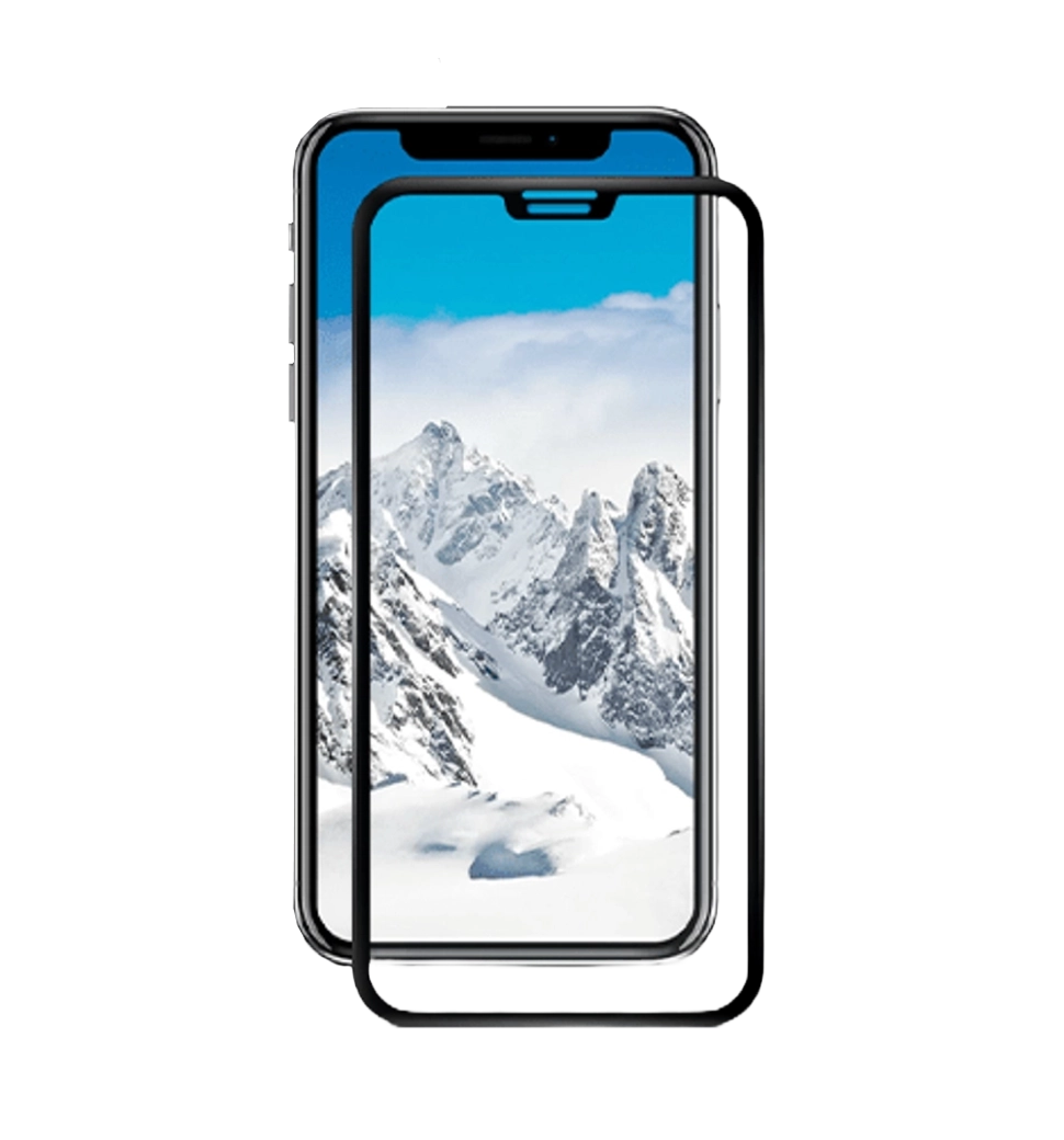 Захисне скло +NEU Chatel Full 3D Crystal with Mesh for iPhone 11/XR Front Black