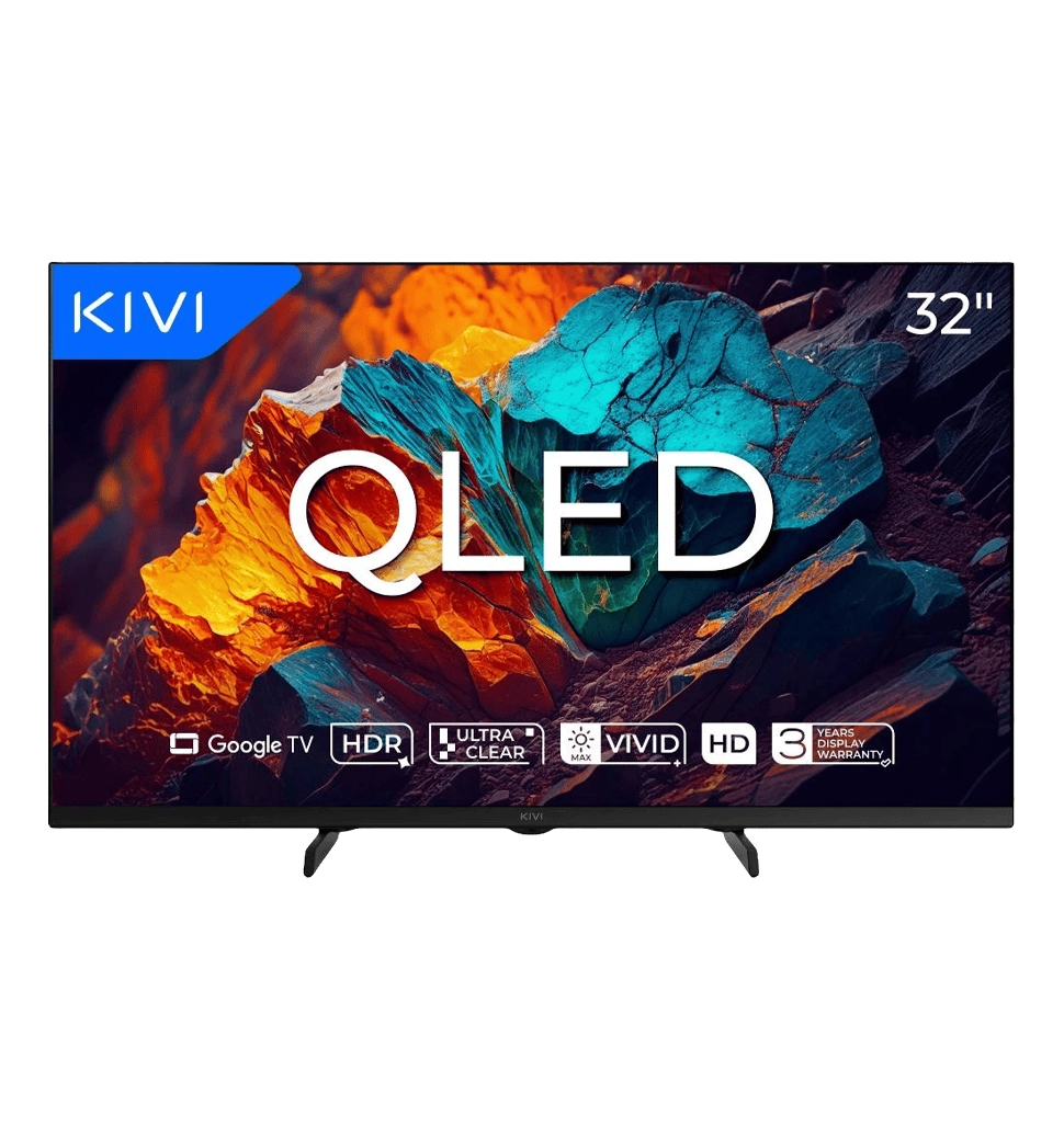 Телевизор KIVI 32", QLED, HD, Google TV 32H720QB