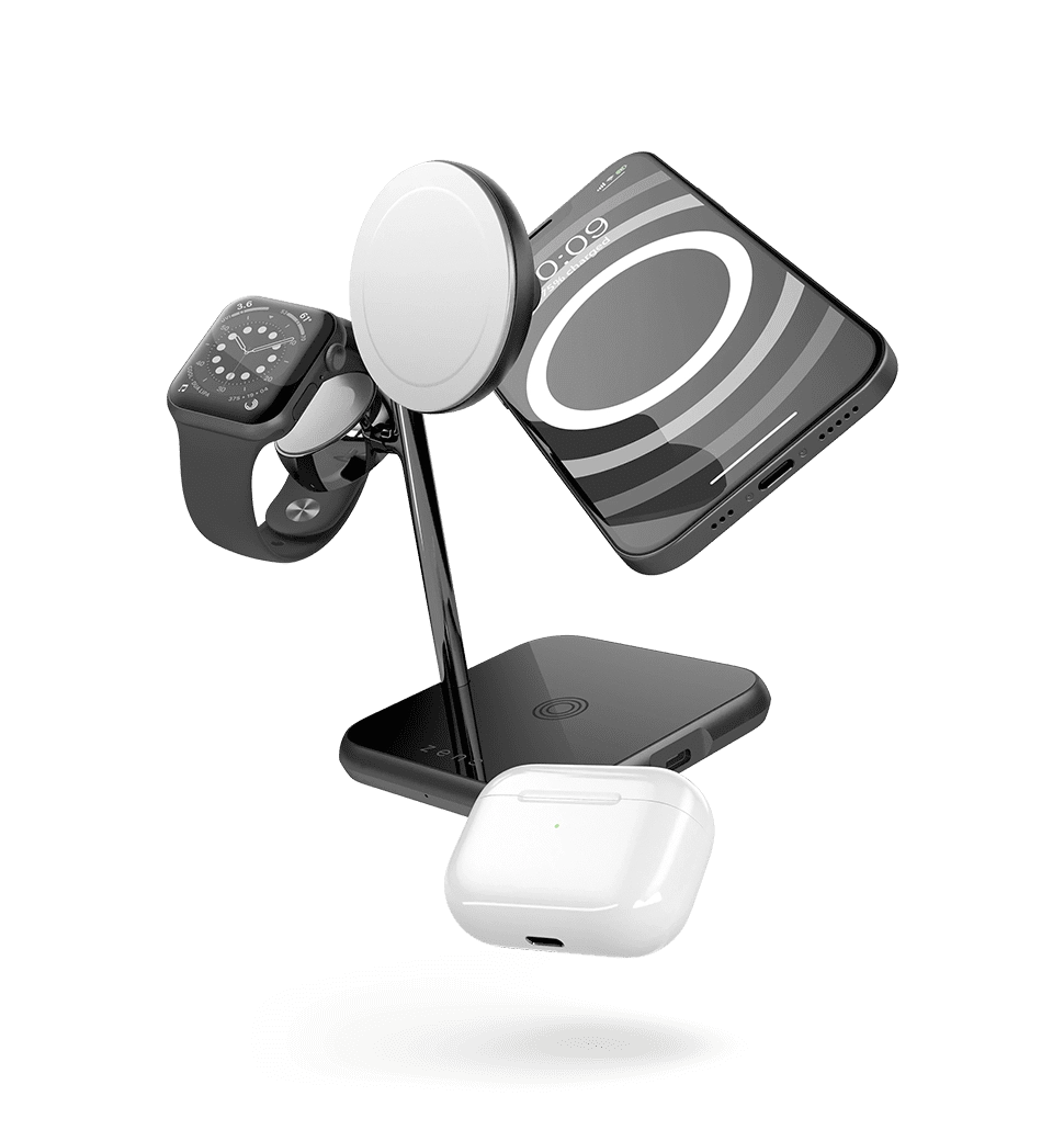 Зарядная станция Zens 4-in-1 MagSafe + Watch Wireless Charging Station Black (ZEDC22B/00)