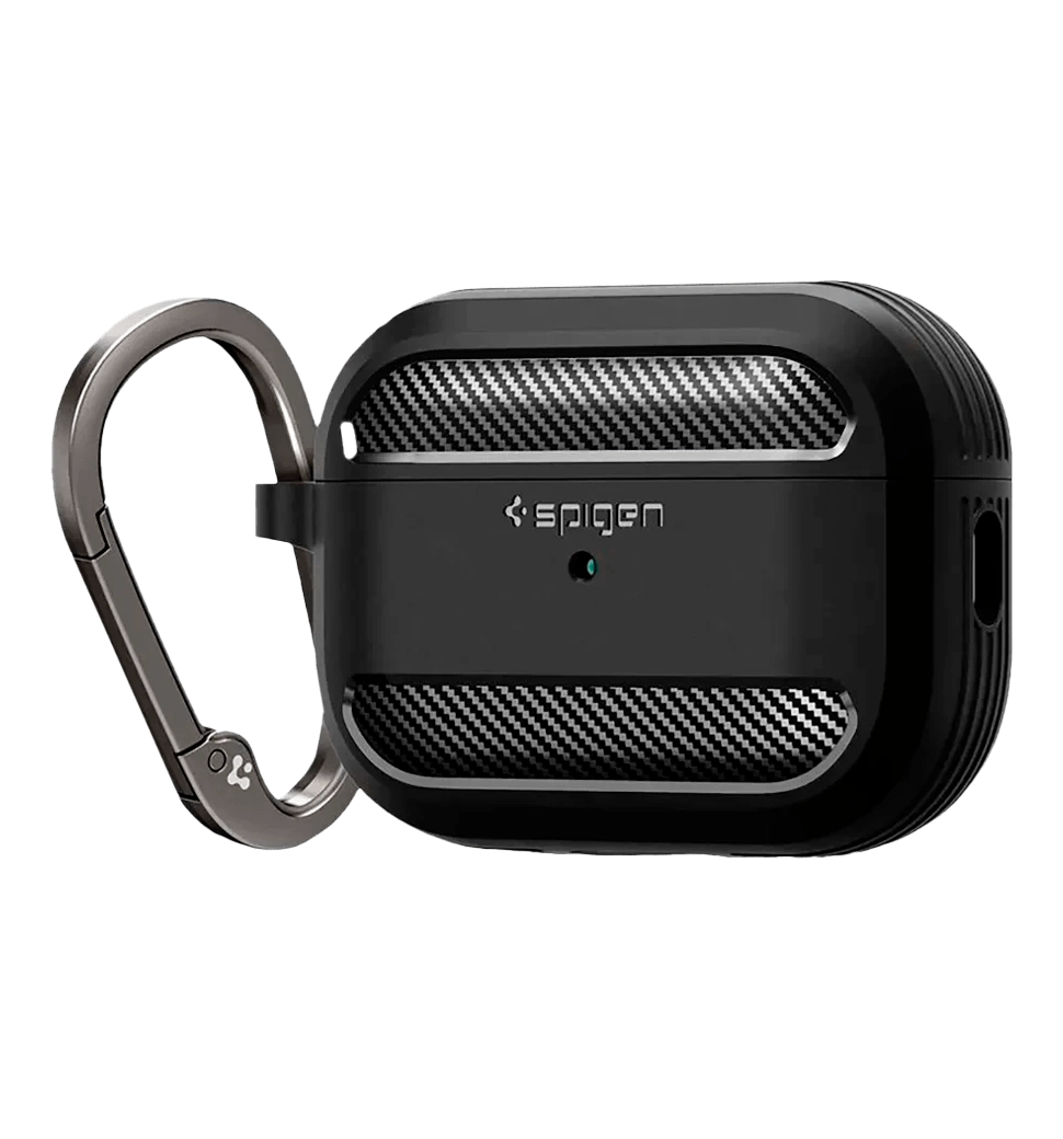 Чохол Spigen для Apple AirPods Pro 2 Rugged Armor, Black(ACS05482)