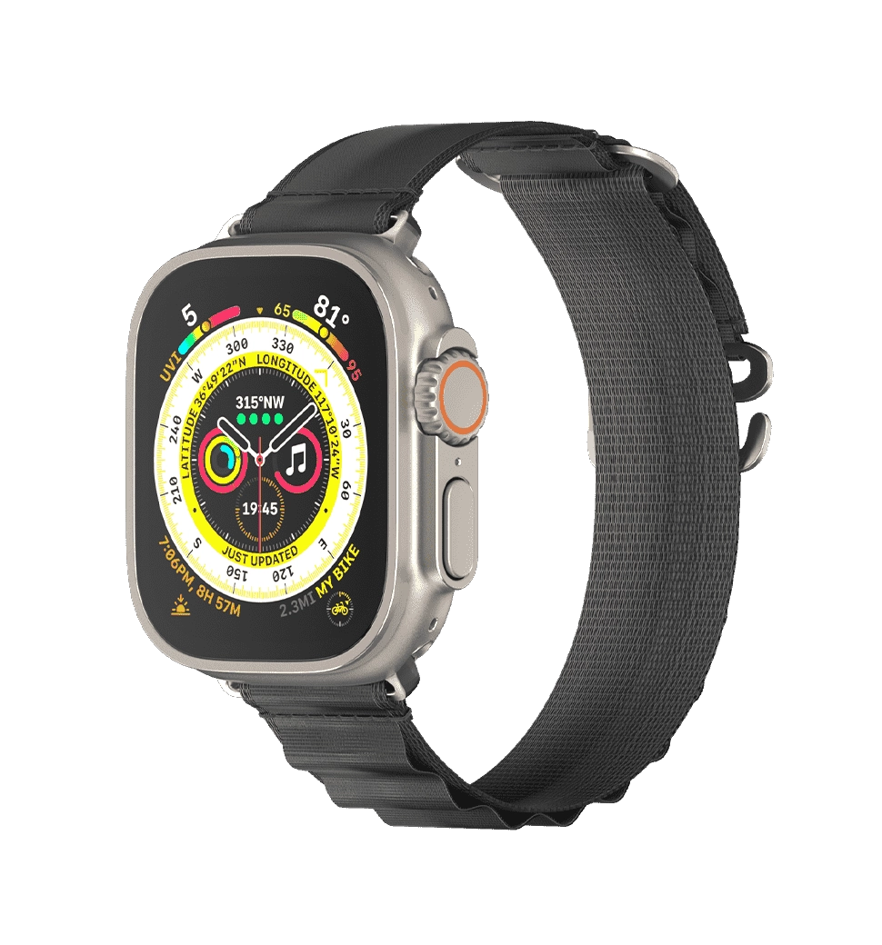 Ремінець Switcheasy Active Sport G-hook Watch Loop 42/44/45/49mm Black (MAW459160BK23)