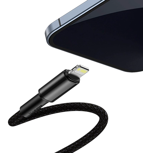 Кабель Baseus High Density Braided Type-C to Lightning PD 20W 1m Black (CATLGD-01)