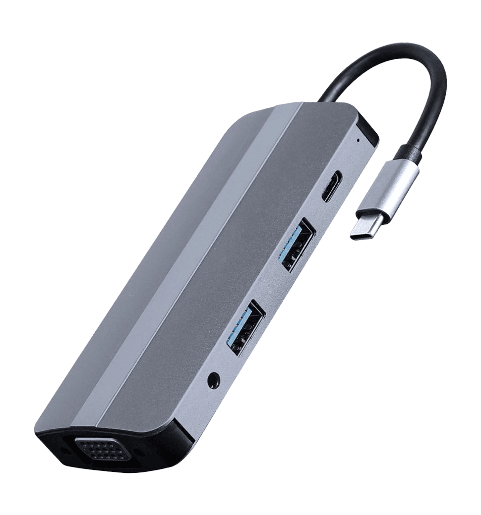 Адаптер Cablexpert A-CM-COMBO8-02, USB Type-C 8-в-1