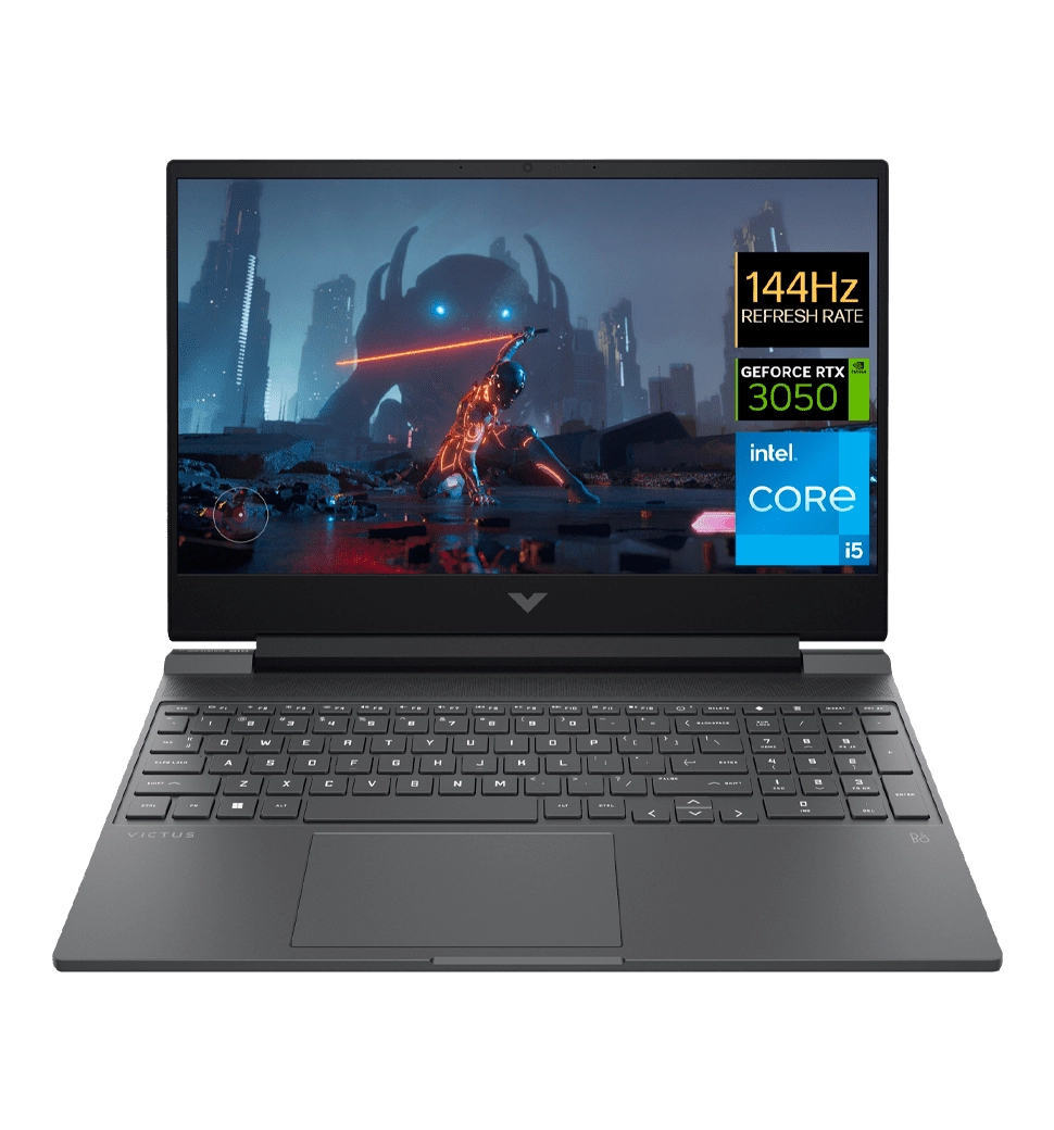 Ноутбук 15.6" HP Victus 15-fa0023ua AG (A0NV6EA)/Intel i5-12450H/16GB/512GB SSD/NVD3050-4/DOS/Black