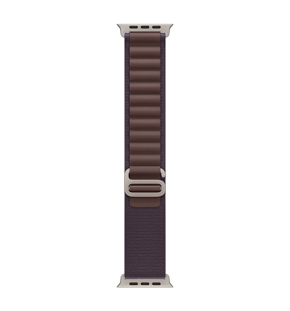 Apple Watch Ultra 2 49mm Natural Titanium Case with Indigo Alpine Loop - Small (MRER3)