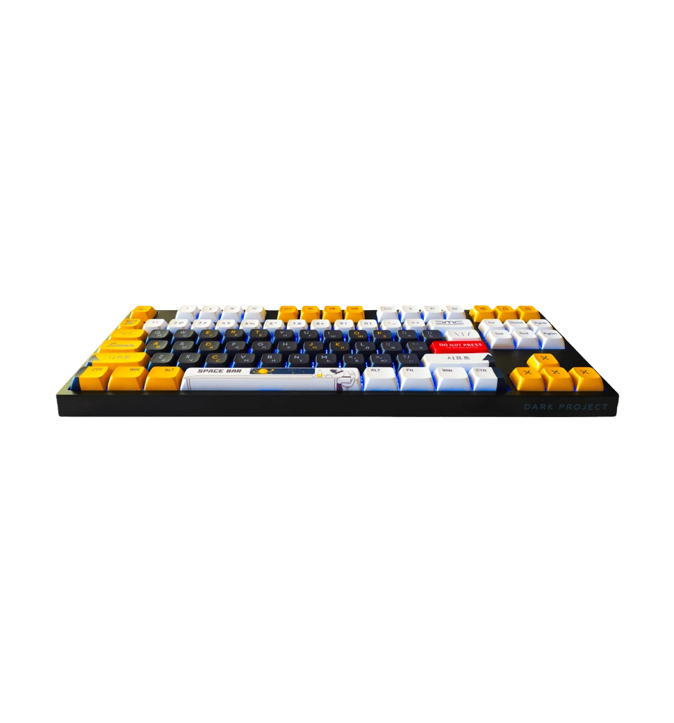 Ігрова клавіатура DARK PROJECT Pro KD87A LTD ABS Gateron Optical 1.0 Silver with addional Full 87 se