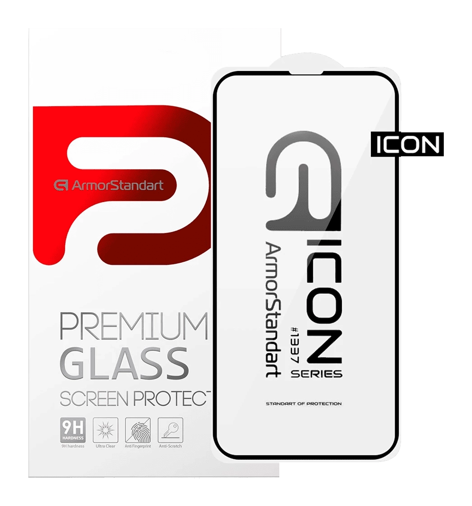 Захисне скло ArmorStandart Icon 3D iPhone 13 Pro Max Black (ARM60000)