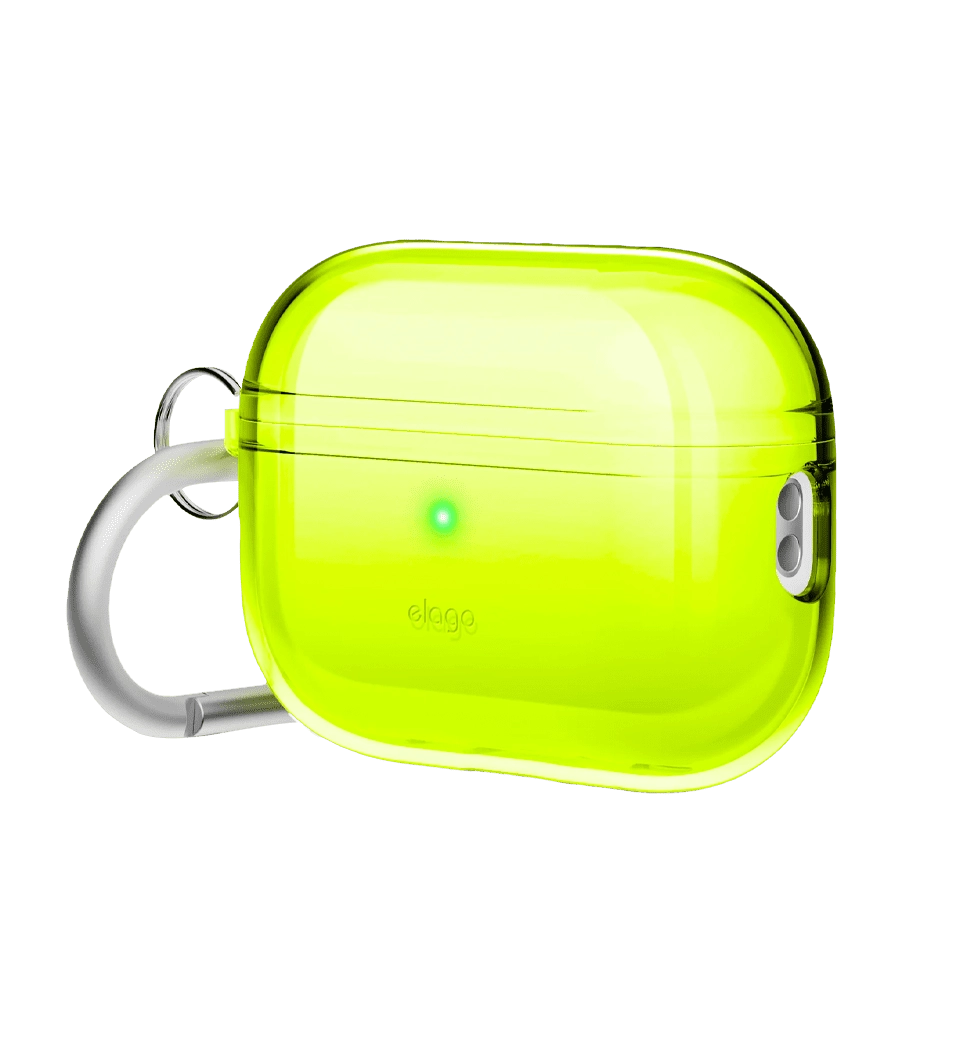 Чехол Elago Clear Hang Case Neon Yellow for Airpods Pro 2nd Gen (EAPP2CL-HANG-NYE)