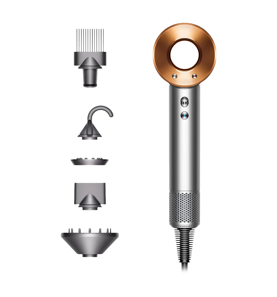Фен для волос Dyson Supersonic HD07 Gift Edition Nickel/Copper (411117-01)