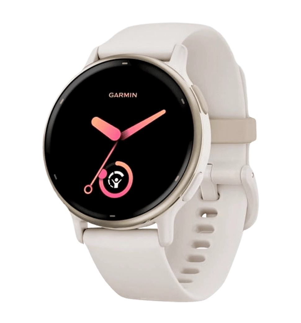 Garmin vivoactive 5 Cream Gold Aluminum Bezel with Ivory Case and Silicone Band (010-02862-11)