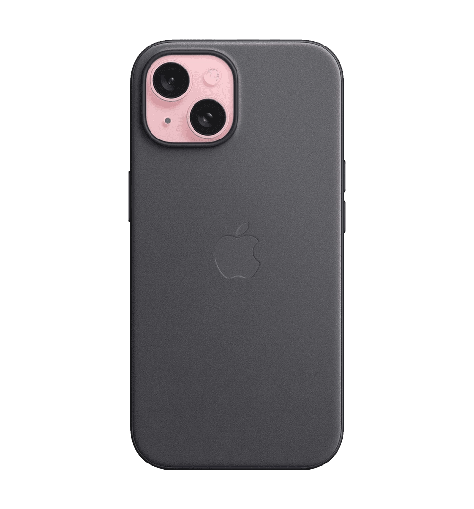 Чехол iPhone 15 Plus FineWoven Case with MagSafe - Black (MT423)